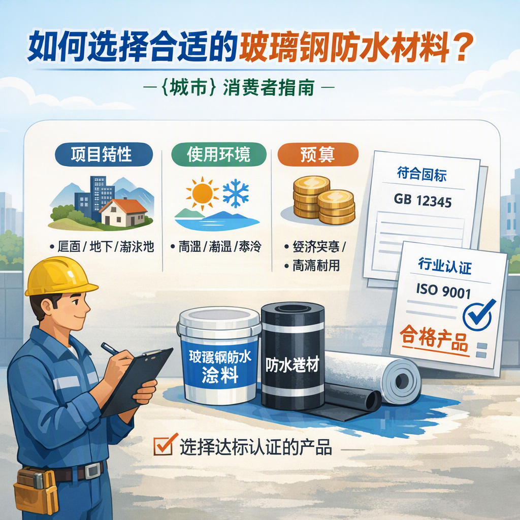 如何判定玻璃钢防水材料的合格标准？ 庆阳 消费者指南