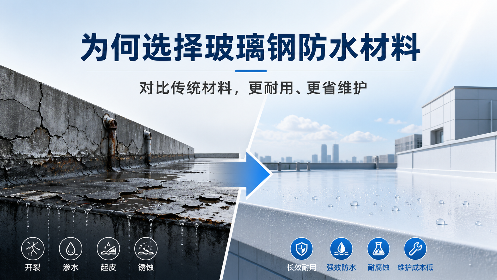 在庆阳，为何选择玻璃钢防水材料而非传统材料